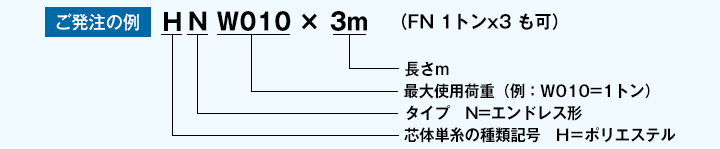 シライマルチスリング発注例 シライマルチスリング発注例