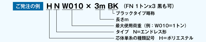 シライマルチスリング発注例 シライマルチスリング発注例